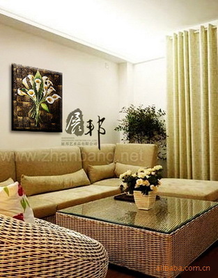 純手繪精品裝飾畫《玉蘭花》 藝術與家居的完美融合